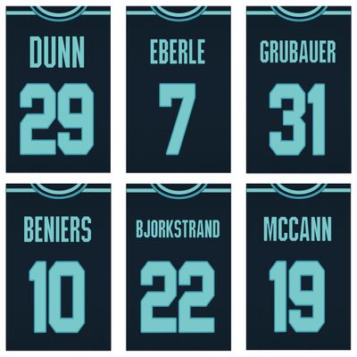 Seattle Kraken - NHL Hockeyl - Sports Posters 8x10 Matte Photo Prints Current Players