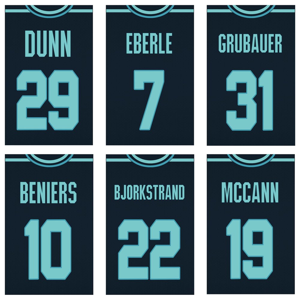Seattle Kraken - NHL Hockeyl - Sports Posters 8x10 Matte Photo Prints Current Players