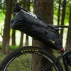 13L Waterproof Bike Saddle Bag for Bicycle - Black, PVC, Large Capacity, Reflective Straps, Cross stitch rope Design view 1