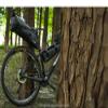 13L Waterproof Bike Saddle Bag for Bicycle - Black, PVC, Large Capacity, Reflective Straps, Cross stitch rope Design view 2