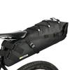 13L Waterproof Bike Saddle Bag for Bicycle - Black, PVC, Large Capacity, Reflective Straps, Cross stitch rope Design view 3