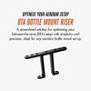 TRIRIG BTA Riser for Triathlon Bike Water Bottle Cage Front Aerobar Mount 80mm T6-6061 Alloy - Elevated Aerodynamics Water Hydration System for Cycling, Road, & TT Bikes Handlebar Aerodynamic Setup view 2