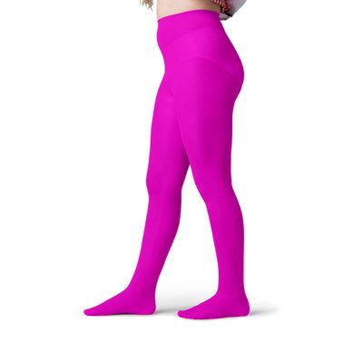 Silky Toes Girls Opaque Microfiber Tights 1-2 Pairs Black White or Colored Nylon Stockings for Kids - ballet footed tights