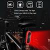 2 in 1 Camera with Tail Light, DV Camera Taillight 1080P Bikes Rear View Camera Tail Light with 6 Lighting Modes, 150 Wide Angle, 180 Adjustable Mount, Rear Light view 2