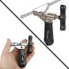 Bike Chain Tool and Bike Freewheel Removal Tool with Chain Whip and Bicycle Sprocket Removal Tools, Bicycle Chain Tool with Master Link Plier Chain Breaker and Chain Checker for Bike Chain Link Remova view 4