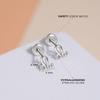 925 Sterling Silver Polished Capricorn Zodiac Sign Safety Screw Back Earrings For Toddlers Little Girls and Preteens - Children's Horoscope Sign Screw Back Earrings view 4