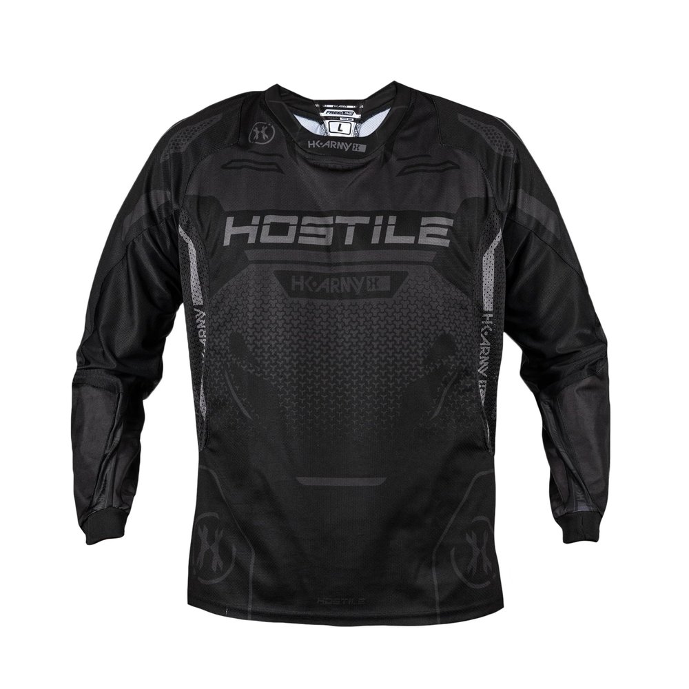 HK Army Proline Paintball Jersey for Men - Black Padded Paintball Shirt (Small)