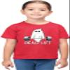 5T Red Toddler Dead Lift Funny Ghost Deadlifting Halloween Gym Toddler T-Shirt view 2