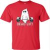 5T Red Toddler Dead Lift Funny Ghost Deadlifting Halloween Gym Toddler T-Shirt view 4