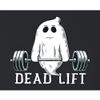 5X-Large Black Mens Dead Lift Funny Ghost Deadlifting Halloween Gym T-Shirt view 4