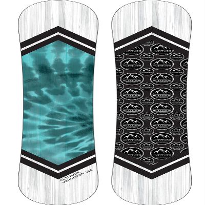 Altitude Women's Visionary Snowboard (Rocker Camber Rocker) (Turquoise, 149CM)