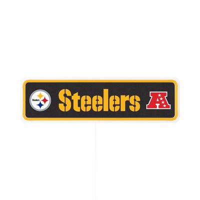 FOCO NFL 15 Inch Neon Light Up Wordmark Sign, Pittsburgh Steelers