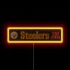 FOCO NFL 15 Inch Neon Light Up Wordmark Sign, Pittsburgh Steelers view 2