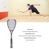 CCYLEZ Student Squash Racket Beginner Lightweight Carbon Fiber Transparent String Oversized Handle for Courts Parks Schools Red view 3