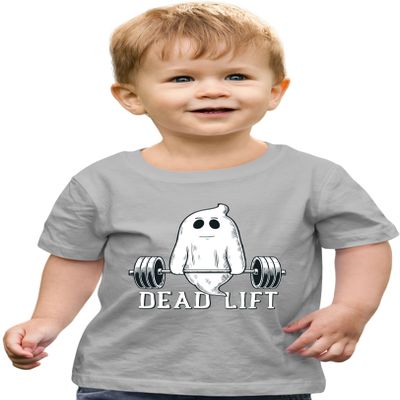 2T Oxford Toddler Dead Lift Funny Ghost Deadlifting Halloween Gym Toddler T-Shirt