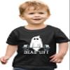 2T Black Toddler Dead Lift Funny Ghost Deadlifting Halloween Gym Toddler T-Shirt view 1