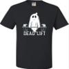 2T Black Toddler Dead Lift Funny Ghost Deadlifting Halloween Gym Toddler T-Shirt view 4