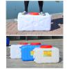 WAZHOU 75 Liters Large Capacity Bucket Horizontal Square Water Storage Tank Horizontal Water Tank with Lid Food Grade Plastic Bucket with Cover and Valve Camping Water Storage Carrier Water Tank view 4