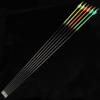 limaity 32 Inch Archery Target Arrows Hunting Pure Carbon Practice Arrows ID4.2mm Spine 400-1000 for Recurve Bow & Longbow & Compound Bow (12, 2 Fluorescent Yellow 1 White, Spine 1000) view 4