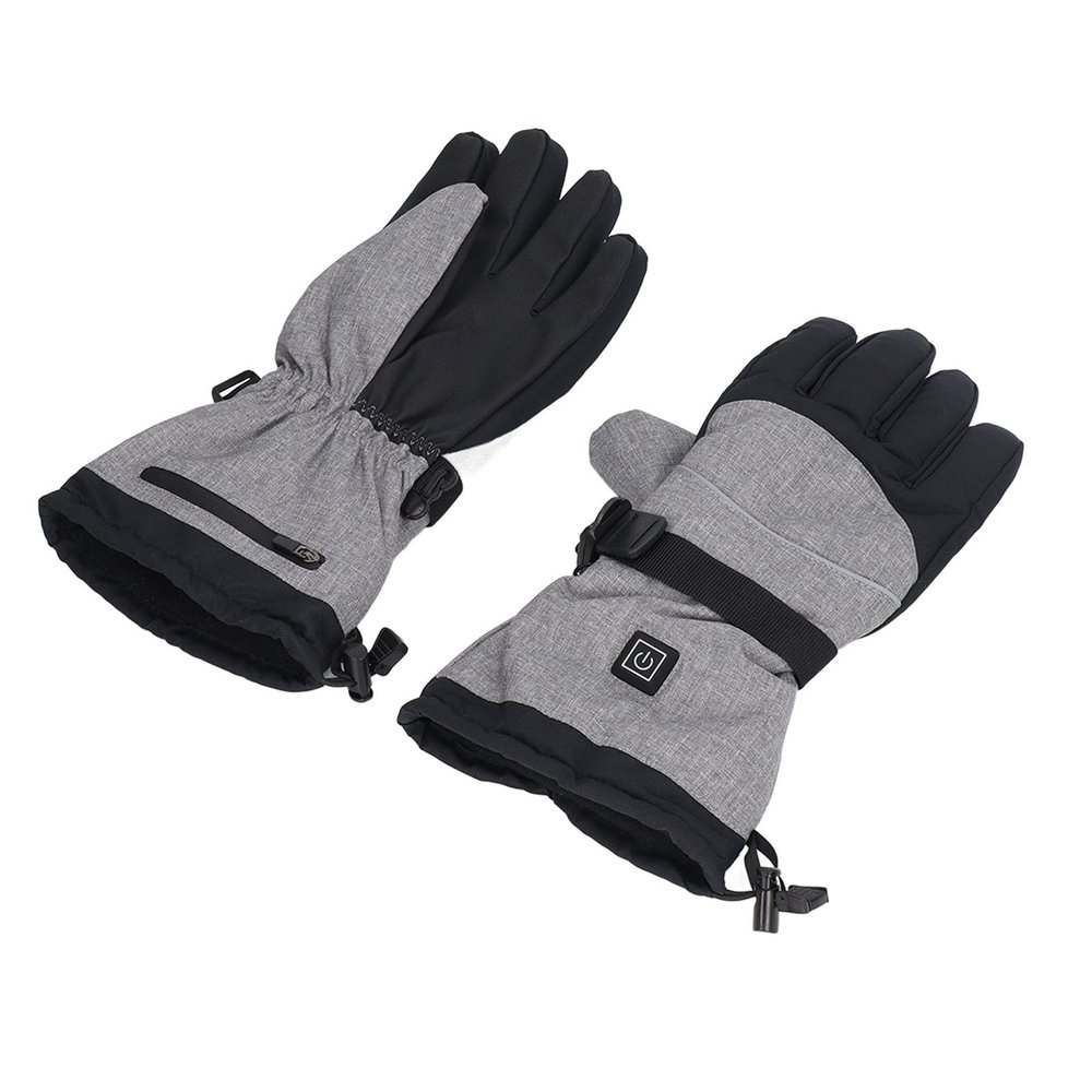 A Pair of Electric Heated Gloves, Intelligent, Waterproof, Unisex, One Size, Electric Heated Mittens for Outdoor Winter Skiing