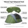 Rivenlo 5-6 Person Easy Pop Up Tent, 11.8' X 8'X 51.2",Automatic Setup, Waterproof, Double Layer,Instant Family Tents for Camping,Hiking & Traveling (Dark Green) view 4