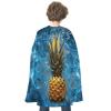LFDSEPYM Halloween Cape, Pineapple in The Pool Printed Cosplay Red Cape Costume Party Capes Halloween Cloak for Adults Women view 1