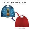 LFDSEPYM Halloween Cape, Pineapple in The Pool Printed Cosplay Red Cape Costume Party Capes Halloween Cloak for Adults Women view 3