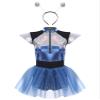 winying Alien Costume Womens Space Fighter Costume Astronaut Bodysuit Leotard Tutu Dress Alien Outfit Blue XX-Large view 3