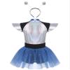 winying Alien Costume Womens Space Fighter Costume Astronaut Bodysuit Leotard Tutu Dress Alien Outfit Blue XX-Large view 4