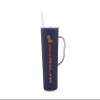 Decorvo NCAA 20 oz. Stainless Steel Tumbler with Handle - Officially Licensed Double Walled Insulated Roadie with Slide Lid and Straw (Ole Missi Rebels - Navy) view 1