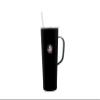 Decorvo NCAA 20 oz. Stainless Steel Tumbler with Handle - Officially Licensed Double Walled Insulated Roadie with Slide Lid and Straw (Florida St Logo - Black) view 1