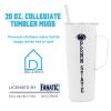 Decorvo NCAA 20 oz. Stainless Steel Tumbler with Handle - Officially Licensed Double Walled Insulated Roadie with Slide Lid and Straw (Penn ST text - White) view 3