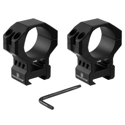 FOCUHUNTER Scope Rings, High Profile Scope Mount Rings fit 21mm Picatinny Rails for 34mm Diameter Tube, Aluminum Alloy 34mm Picatinny Optics Accessories, 2 Pack