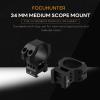 FOCUHUNTER Scope Rings, High Profile Scope Mount Rings fit 21mm Picatinny Rails for 34mm Diameter Tube, Aluminum Alloy 34mm Picatinny Optics Accessories, 2 Pack view 4