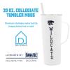 Decorvo NCAA 20 oz. Stainless Steel Tumbler with Handle - Officially Licensed Double Walled Insulated Roadie with Slide Lid and Straw (Kansas St - Black) view 3