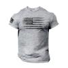 American Flag Gym Shirt - Cool Graphic T-Shirt for Men's Summer Workout view 1