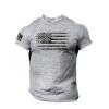 American Flag Gym Shirt - Cool Graphic T-Shirt for Men's Summer Workout view 2