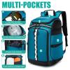 BISKLNDN Ski Boot Bag, 65L Ski Boot Travel Backpack for Ski Helmet, Goggles, Gloves, Skis, Snowboard & Accessories, Waterproof Ski Bag view 3