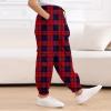 LIFAky Girls Cargo Pants Red Plaid Kids Joggers Causal Loose Fit Elastic Waist Lounge Pants with Pockkets Size 8 view 3