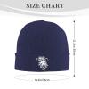 AIZBEGDLU Kraken Rum Octopus Beanie Hat Unisex Knit Hat Ski Stocking Cuffed Cap Navy Blue view 2