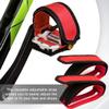 4 Pcs Bike Pedal Straps Adjustable Pedal Toe Clips Straps Tape for Fixed Gear Bike Anti-Slip Double Adhesive Bicycle Feet Straps for Fixed Gear, Road BMX, MTBRed+Black view 3