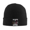AIZBEGDLU You Can Never Have Too Many Guitars Beanie Hat Unisex Knit Hat Ski Stocking Cuffed Cap Black view 1