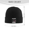 AIZBEGDLU You Can Never Have Too Many Guitars Beanie Hat Unisex Knit Hat Ski Stocking Cuffed Cap Black view 2