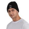 AIZBEGDLU You Can Never Have Too Many Guitars Beanie Hat Unisex Knit Hat Ski Stocking Cuffed Cap Black view 4