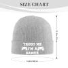 AIZBEGDLU Trust Me I'm A Gamer Beanie Hat Unisex Knit Hat Ski Stocking Cuffed Cap Gray view 2