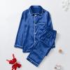 christmas pjs, Christmas Pajamas for Family Matching Family Pajamas Couples Silk Satin Shirts Pants Sets Women Men Plus Size Plaid Pjs Adult Thanksgiving Xmas Holiday Outfits silk pajamas for men view 4
