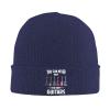 AIZBEGDLU You Can Never Have Too Many Guitars Beanie Hat Unisex Knit Hat Ski Stocking Cuffed Cap Navy Blue view 1