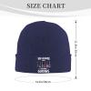 AIZBEGDLU You Can Never Have Too Many Guitars Beanie Hat Unisex Knit Hat Ski Stocking Cuffed Cap Navy Blue view 2
