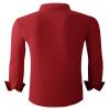 Alex Vando Dress Shirts for Men Long Sleeve 4-Way Stretch Wrinkle Free Button Down Performance Mens Shirt,Red,3XL view 2