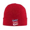 AIZBEGDLU Protect Trans Kids Beanie Hat Unisex Knit Hat Ski Stocking Cuffed Cap Red view 1